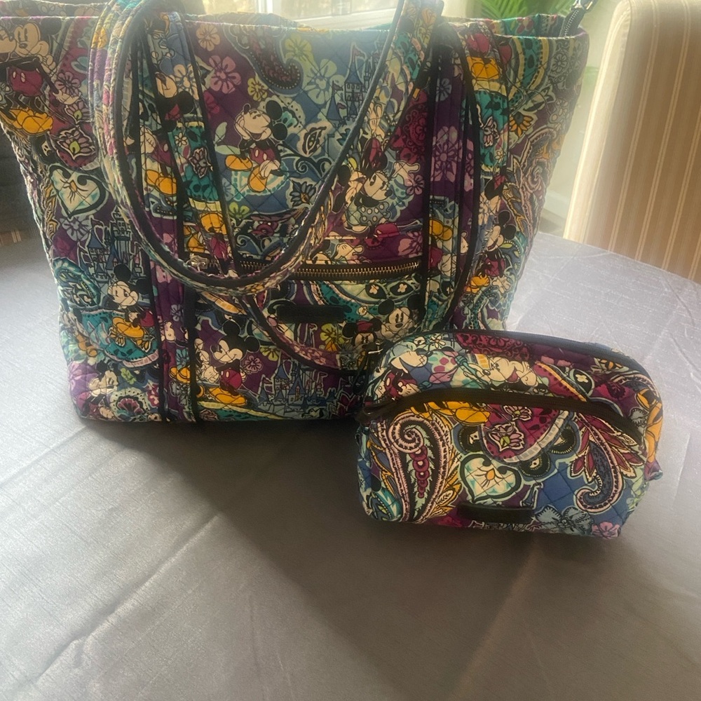 Vera Bradley Disney Celebrations tote bag.